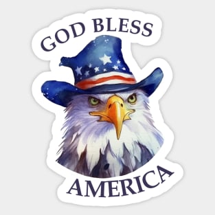 God Bless America-4th of July Sticker